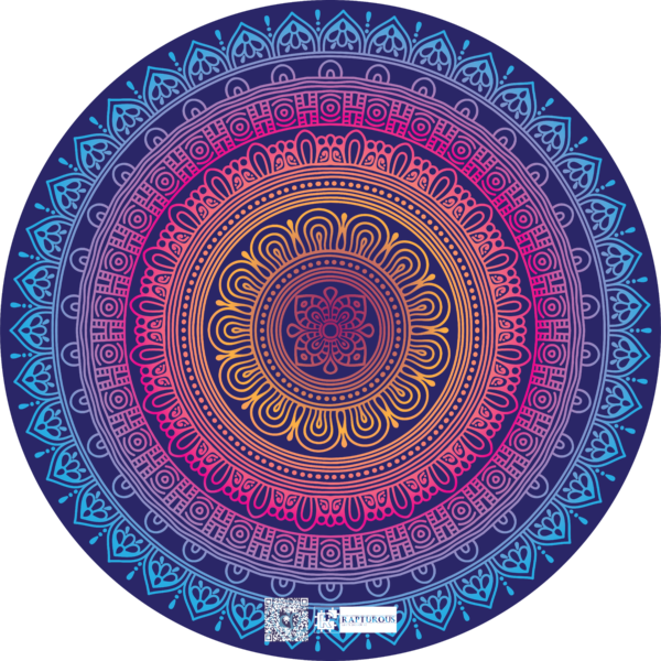 Mandala Jigsaw Puzzle Blue Circle