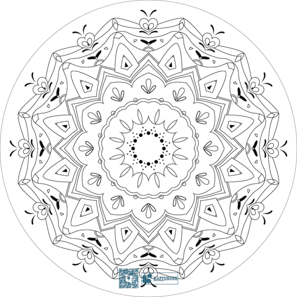 Mandala Jigsaw Puzzle Black & White 4