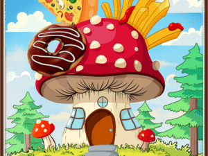 Yum-shroom House – A Whimsical Food Fantasy